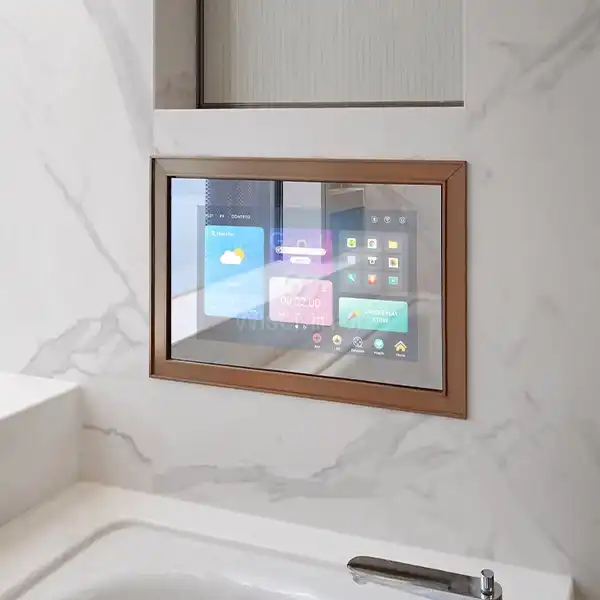 custom framed Bathroom Mirror TV